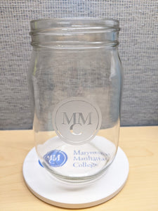 Etched Mason Jar